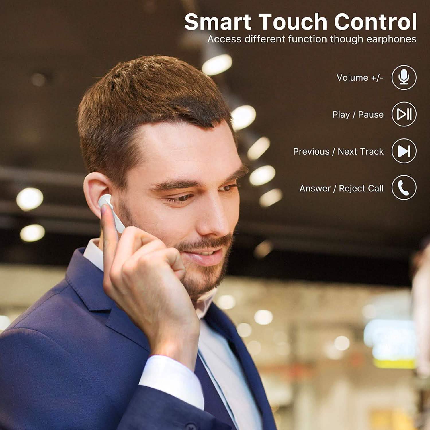 Miracaseワイヤレスイヤホン Bluetooth 5.0 ヘッドフォン USB-C充電ケース付き