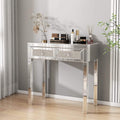 Commode de coiffeuse avec miroir et 2 tiroirs