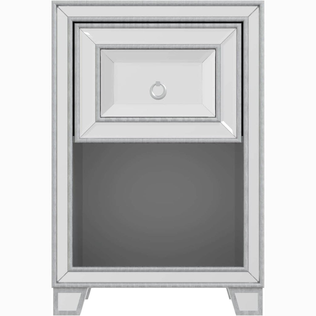 Mirrored Accent Bedside Coffee Table