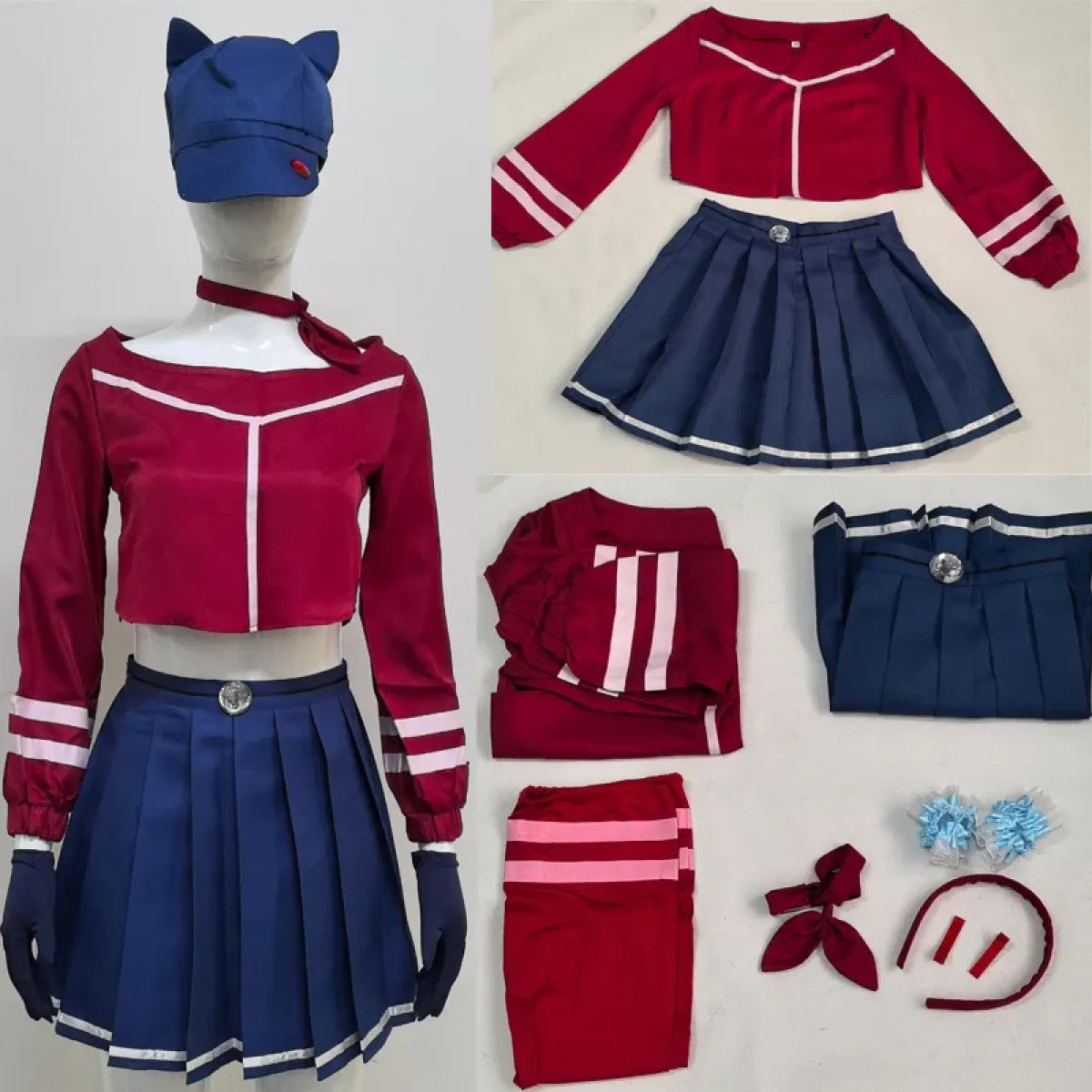 Mita Mira Cosplay School Uniform – MiSide Yandere JK Set for Girls & Women