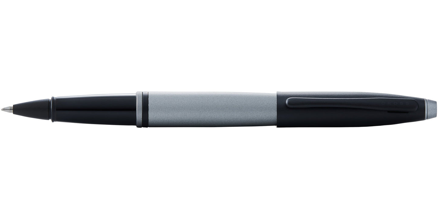 Calais™ Matte Gray and Black Lacquer Rollerball Pen
