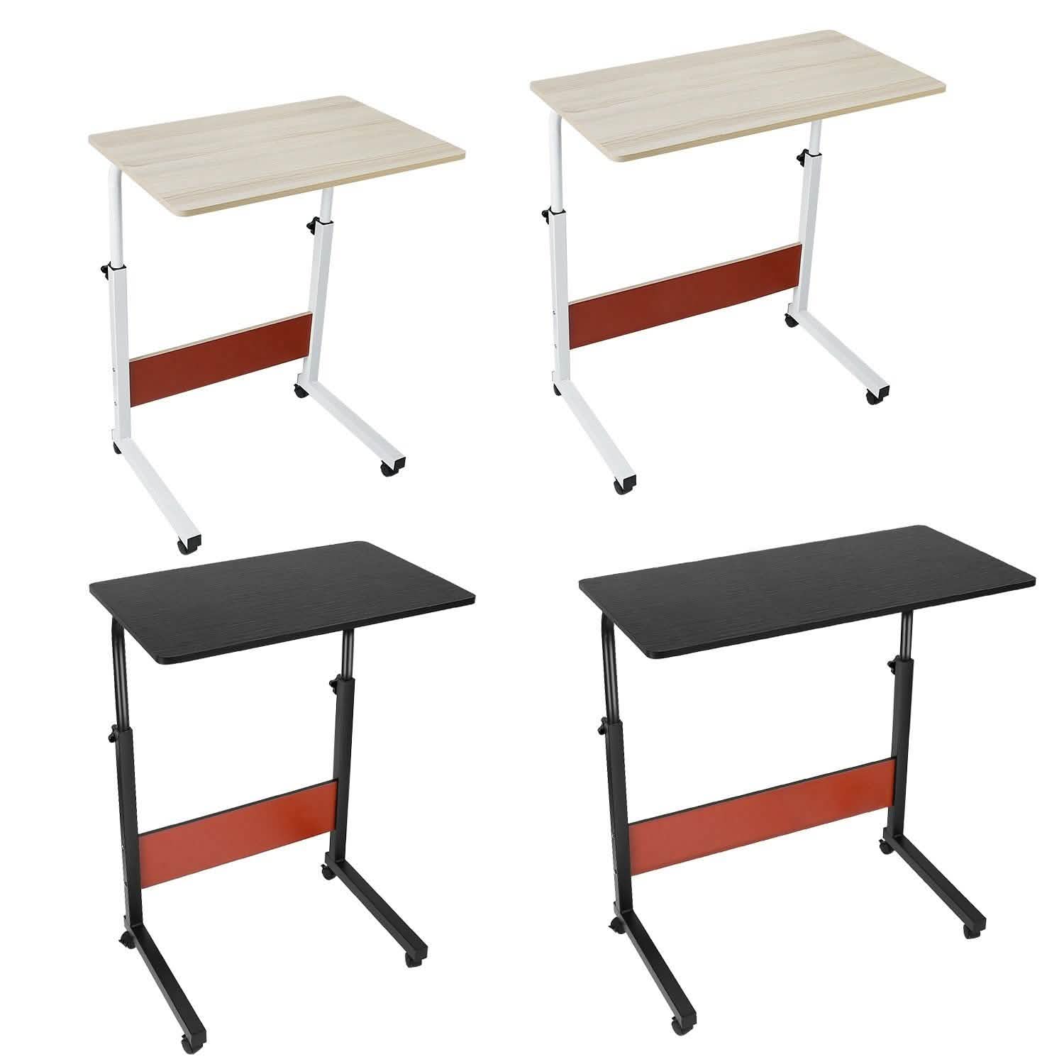 Mobile Laptop Desk Height Adjustable Rolling Wheels