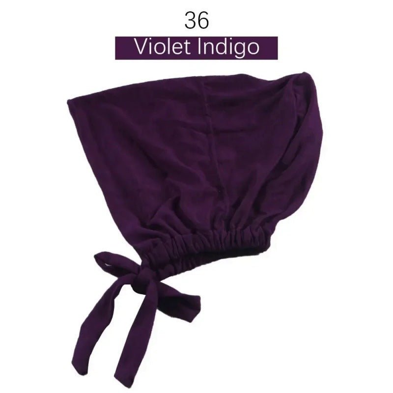 Stretch Cotton Tie-Back Under Cap | Adjustable Hijab Bonnet(MH200)