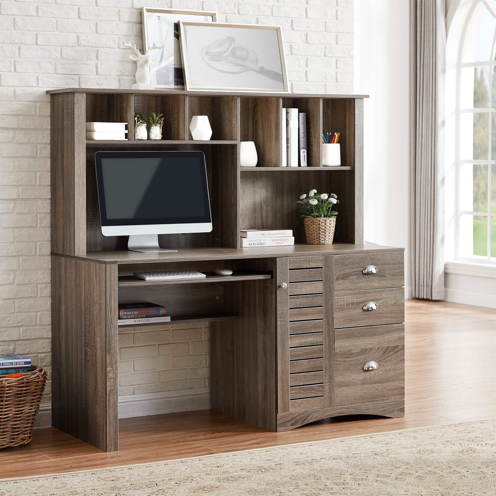 Modern Home Office Desk- 59" Computer Desk Table