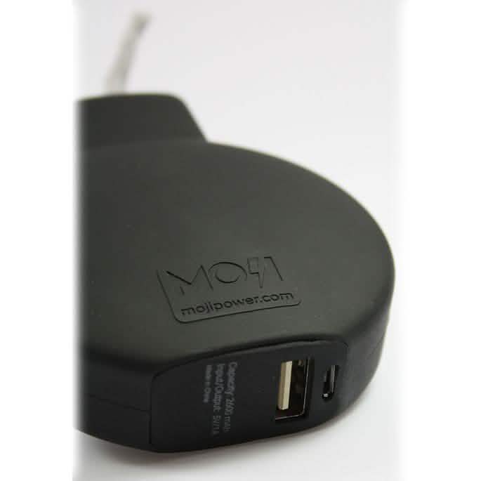 MojiPower Soft Touch External Battery 2600 mAh for iOS and Android