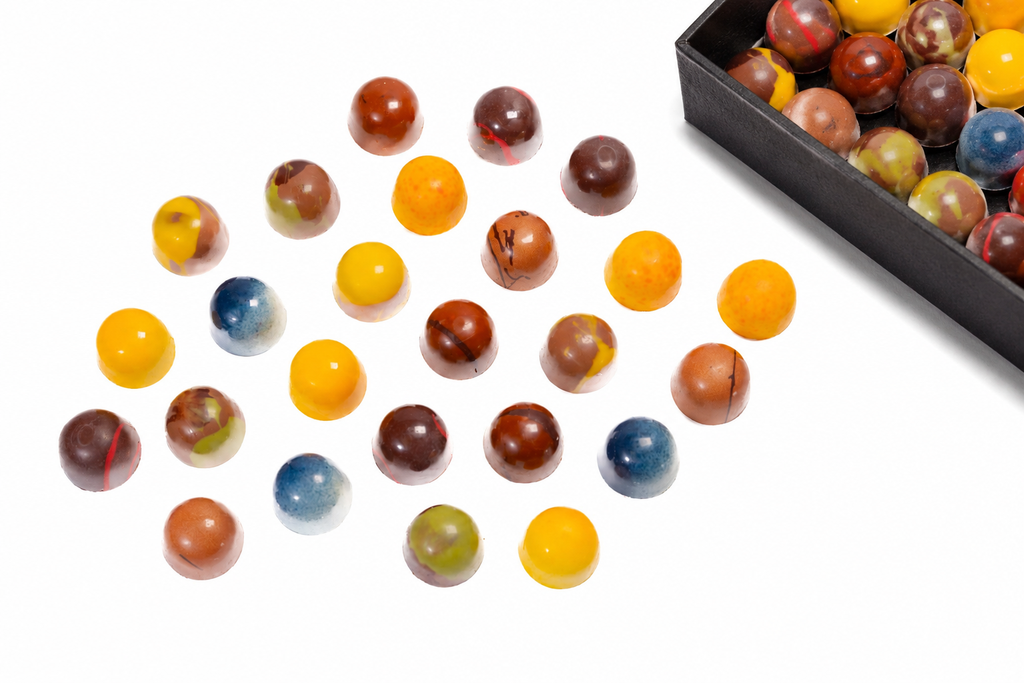 Andy Anand Monet Chocolate Bonbons Gift Box, 25 pc, 6.52 oz – Gluten-Free Belgian Truffles & Pralines, Birthday & Holiday Gift Collection