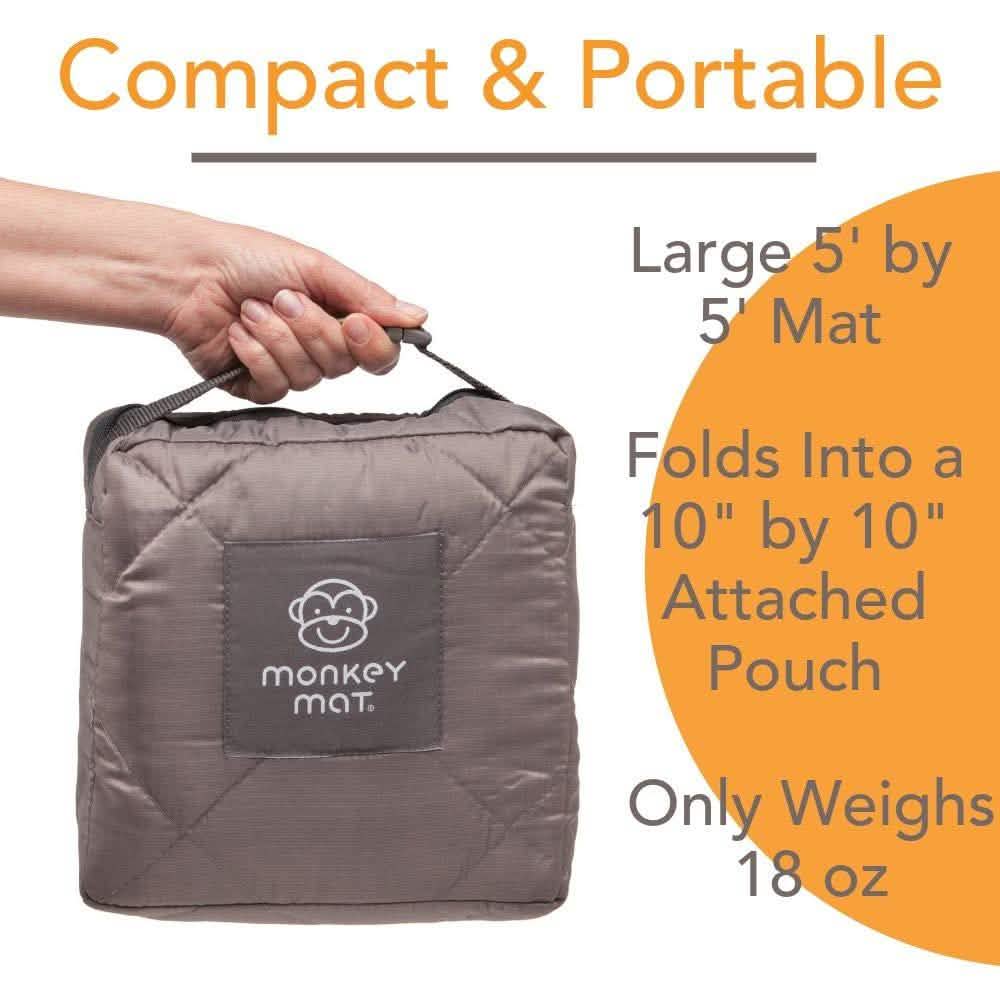 Couverture de pique-nique et de voyage Monkey Mat matelassée légère luxueuse et hydrofuge