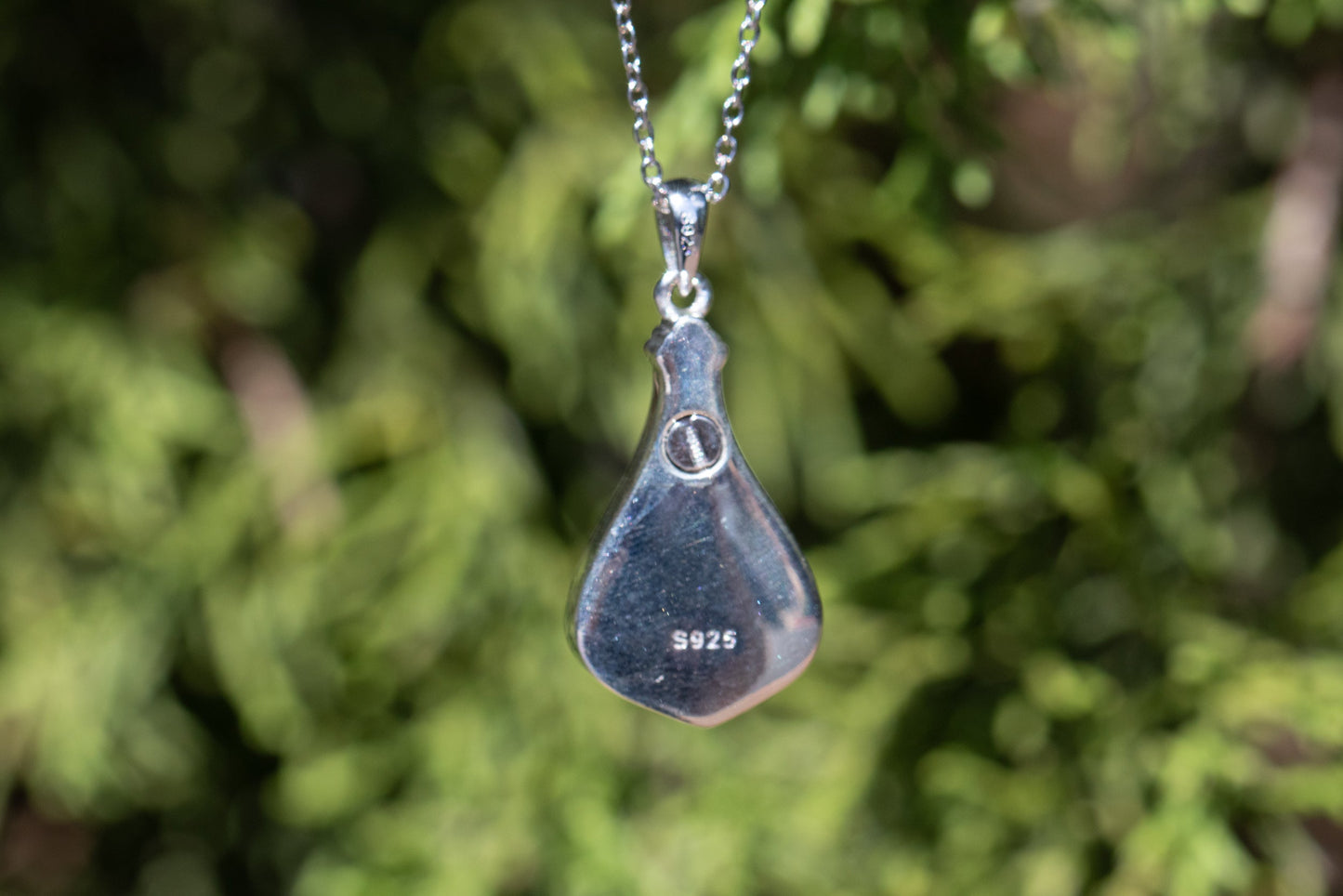 Silver Crystal Keepsake Urn Necklace