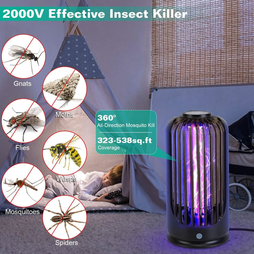 蚊取りランプ 2000V 高出力害虫駆除