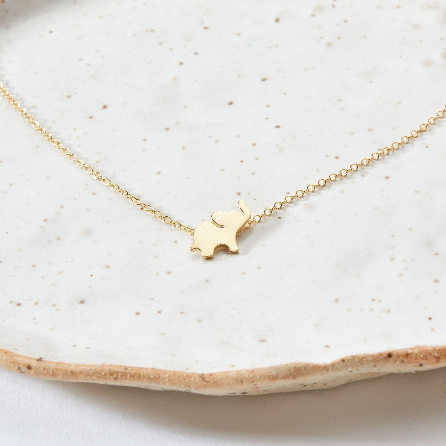 Mother & Daughter Elephant Pendant Necklace
