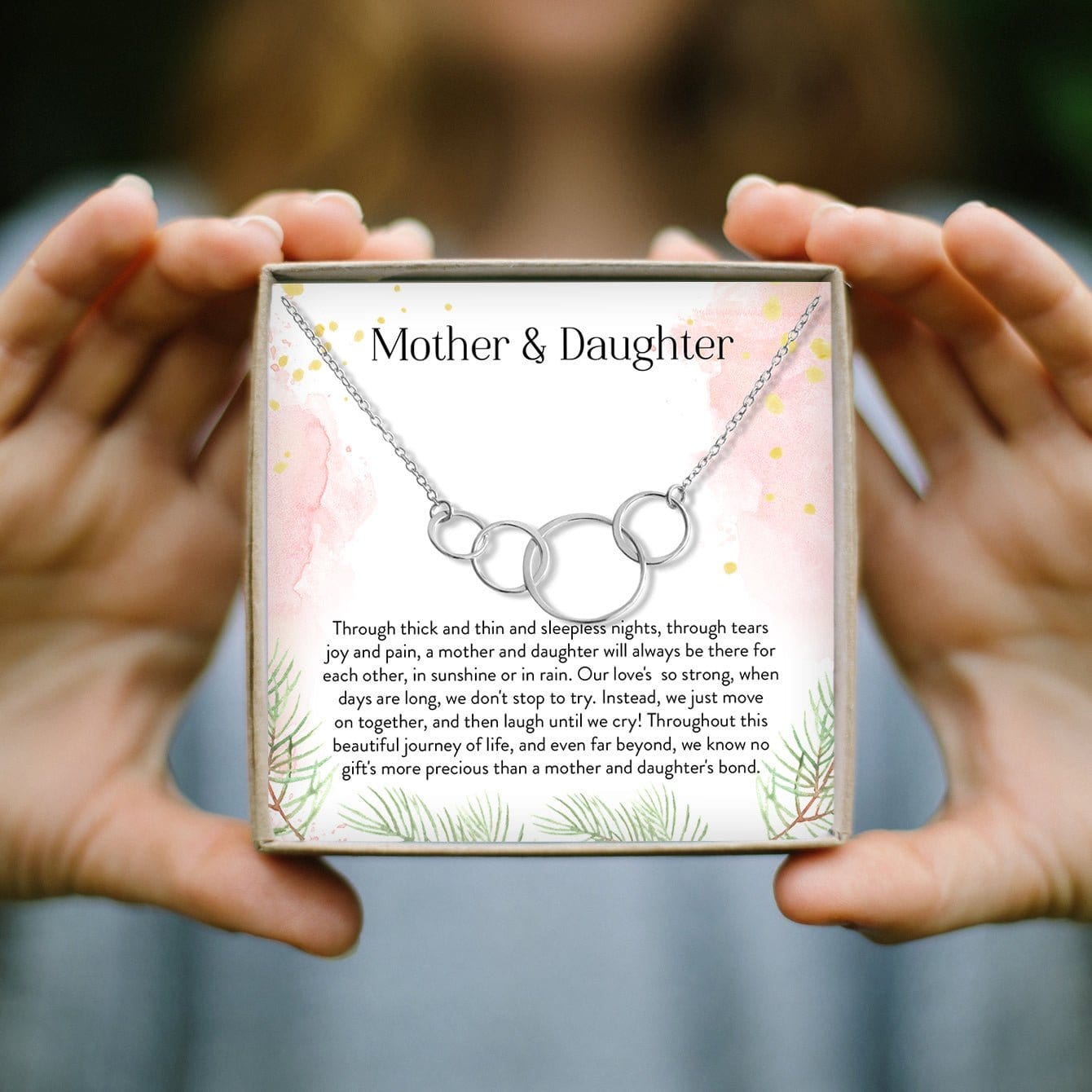Mother & Daughter Four Circles Necklace