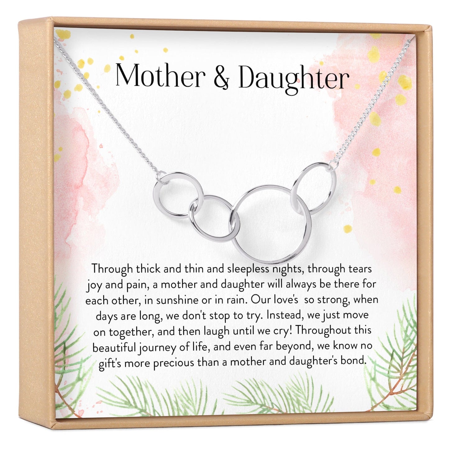 Mother & Daughter Four Circles Necklace