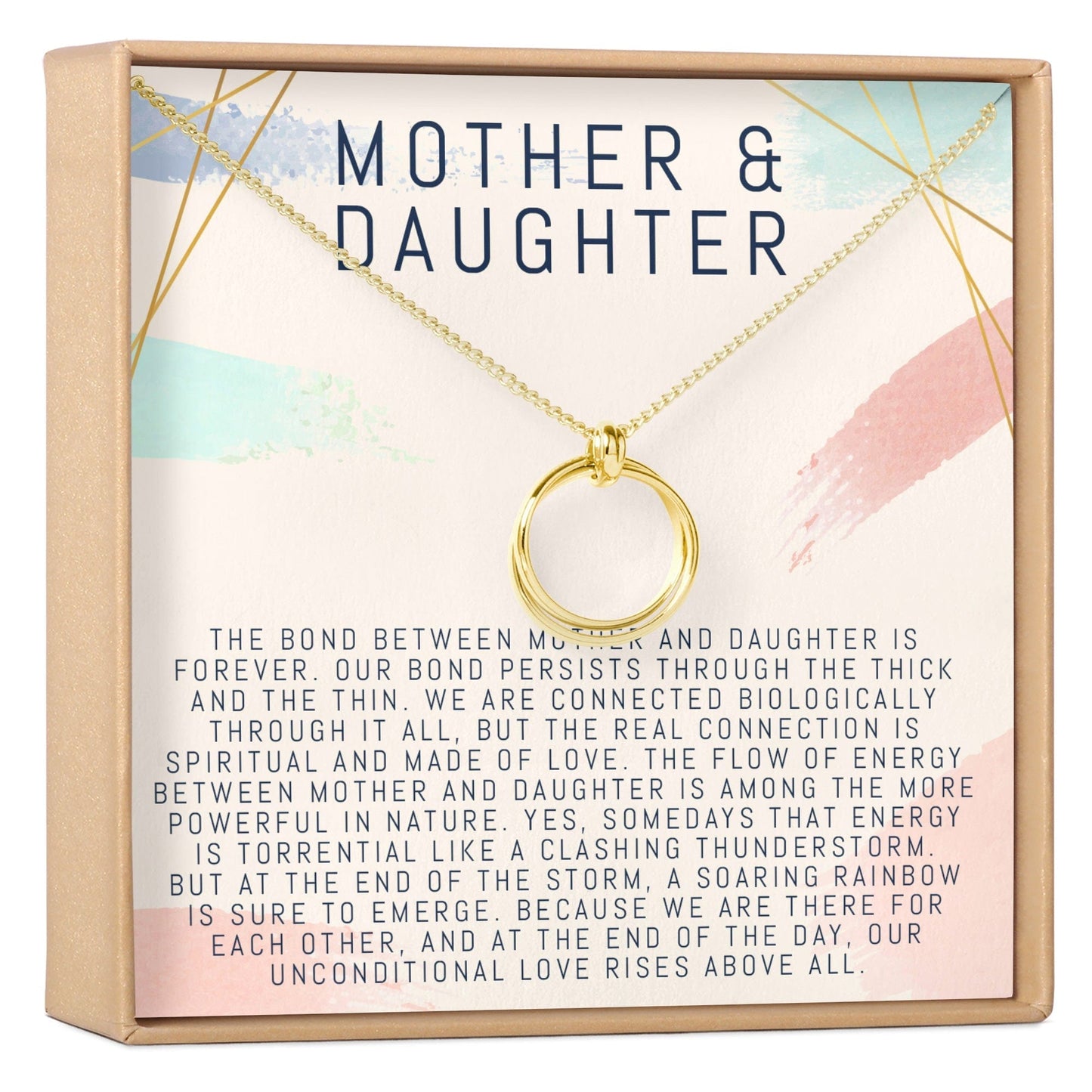 Mother & Daughter Linked Circles Necklace