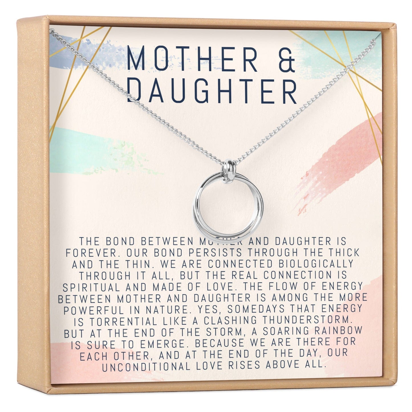 Mother & Daughter Linked Circles Necklace