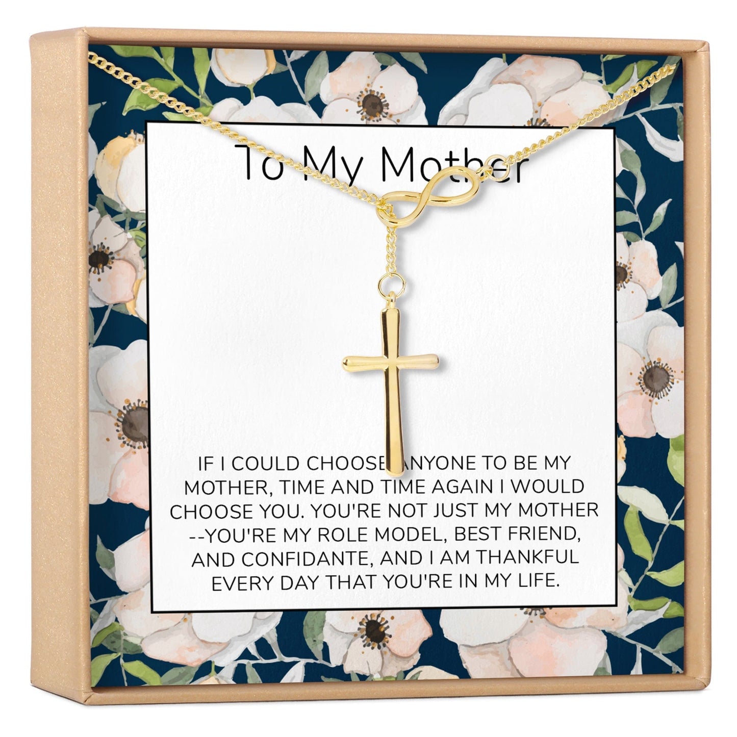 Mother Infinity Cross  Necklace