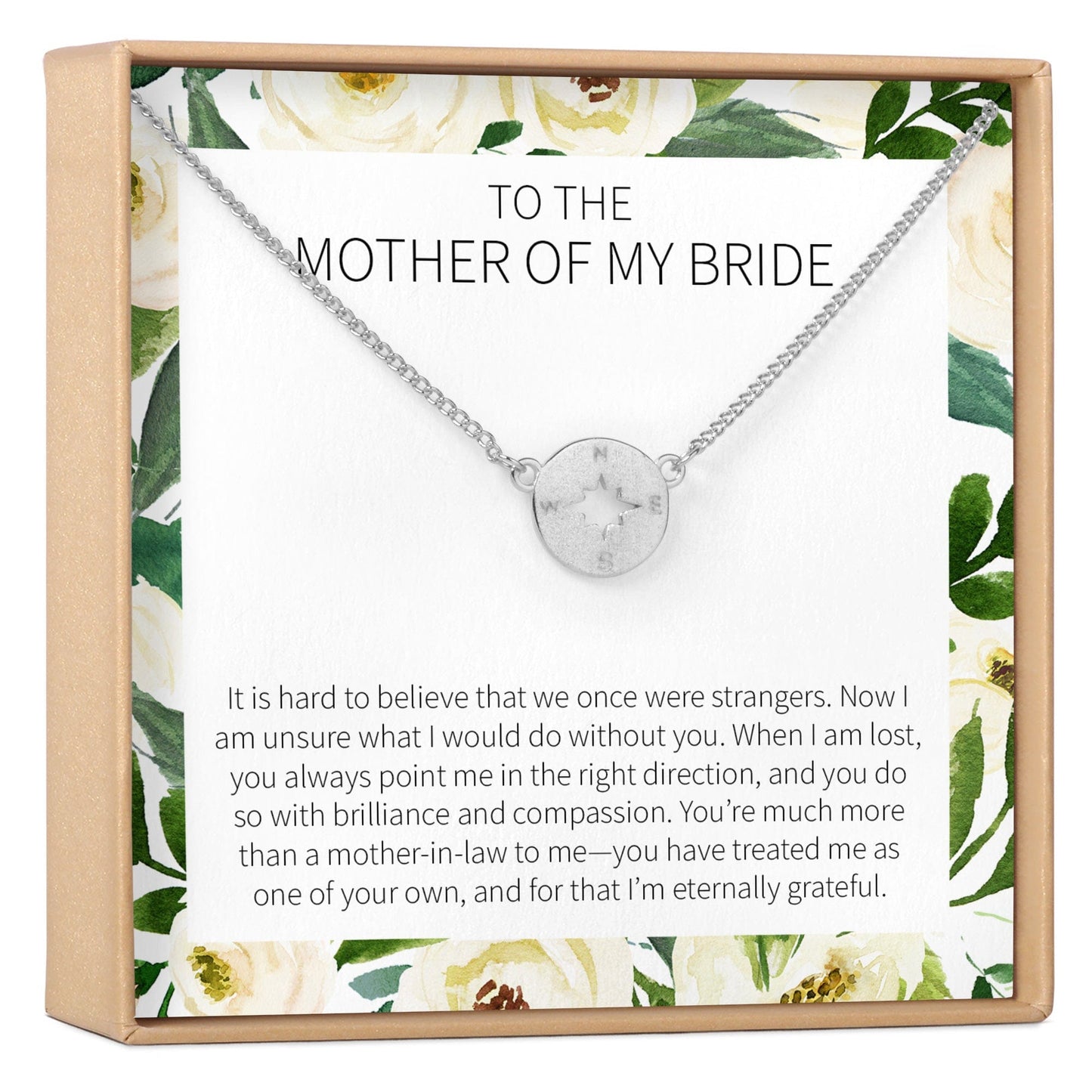 Mother of the Bride Compass Necklace
