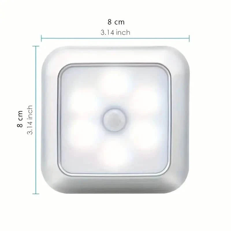 Motion Sensor Night Light, 6 LED Wall Lamp