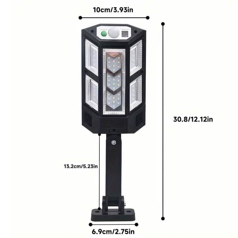 Motion Sensor Solar Powered Outdoor Lights 3 Modes with 43 LED Lamp Beads