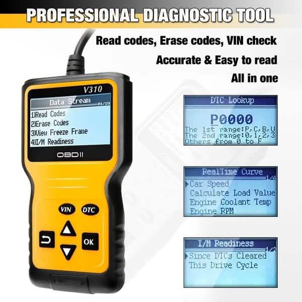 MOTOPOWER MP69033 OBD2 Scanner Universal Car Engine Fault Code Reader