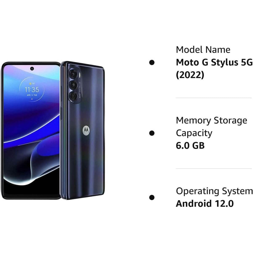 Motorola G Stylus 5G 128 Go 2022 5G - Déverrouillé (Reconditionné)