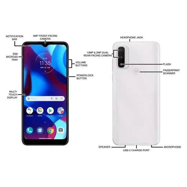 Motorola Moto G Go 4G XT2163-7 32 Go 6.5" Smartphone Téléphone - Verrouillé AT&T (Reconditionné)