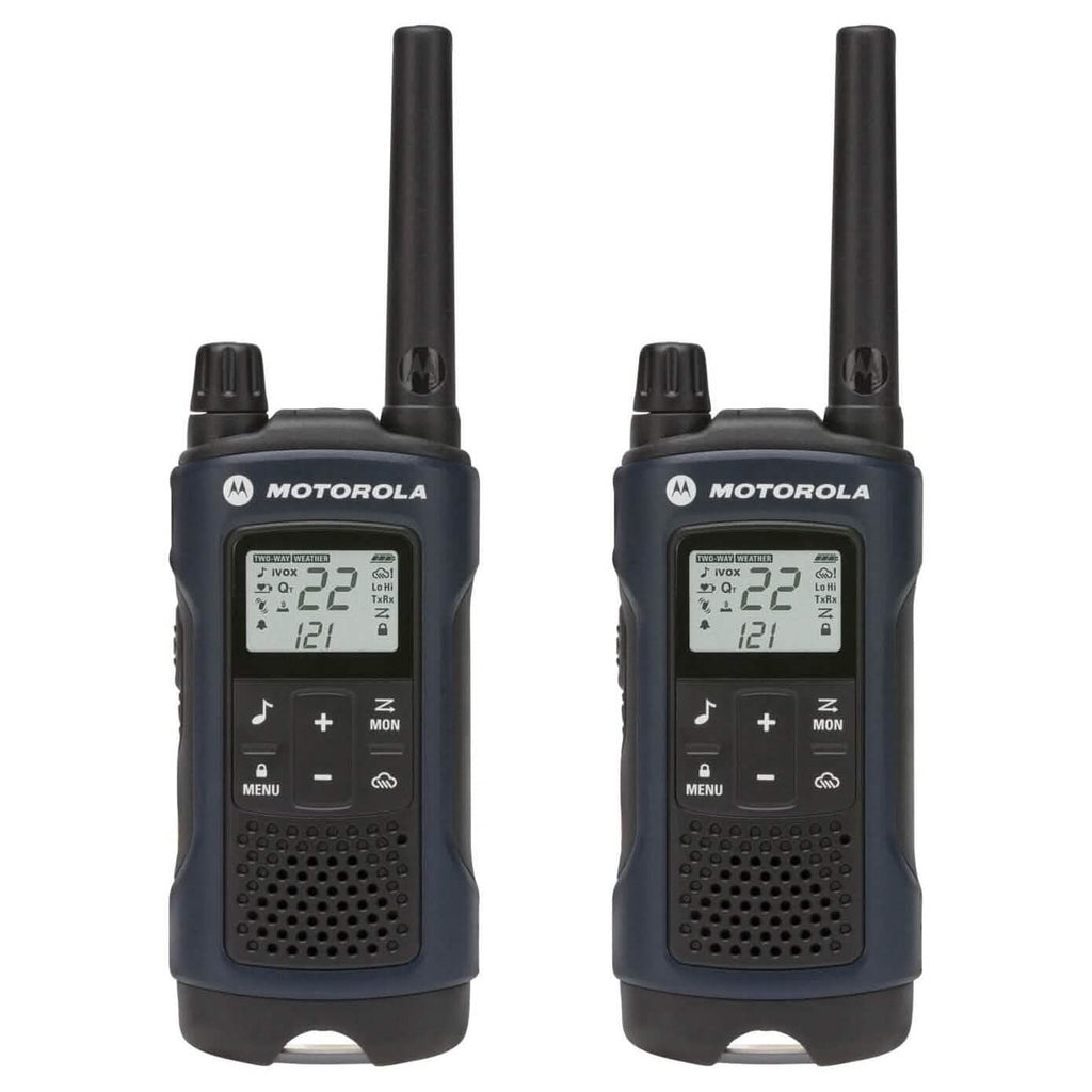 Paire de radios bidirectionnelles rechargeables Motorola Solutions Talkabout T460 - Bleu foncé (reconditionné)