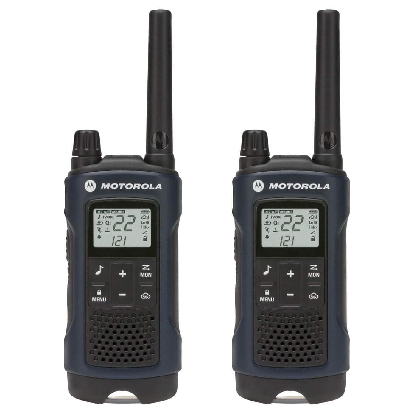 Paire de radios bidirectionnelles rechargeables Motorola Solutions Talkabout T460 - Bleu foncé (reconditionné)