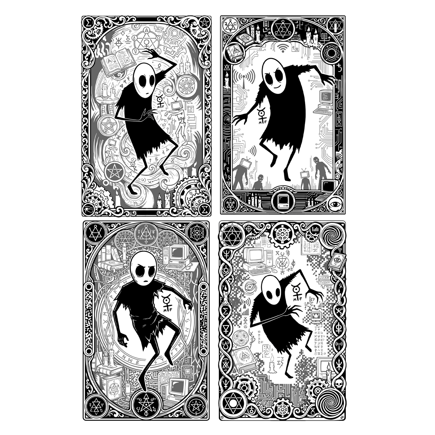 Mr. Freeman - Fragments of Reality: Complete Set (4 Cards) (Serialized)