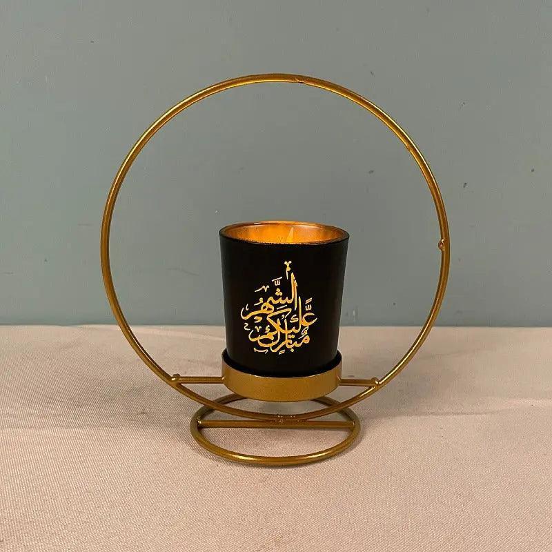 MR041 iron candlestick moon star lamp, ramadan decoration