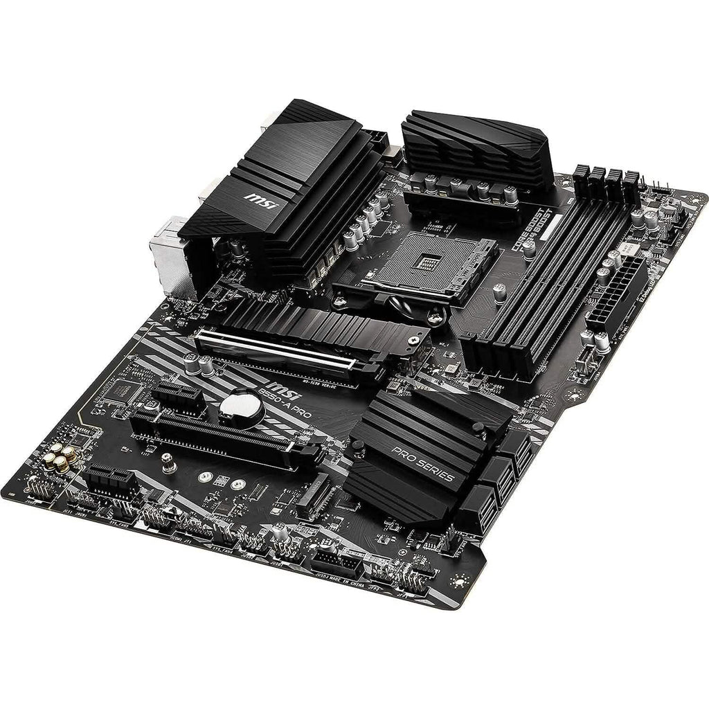 MSI B550-A PRO ProSeries Motherboard (AMD AM4, DDR4, PCIe 4.0, SATA 6Gb/s, M.2, USB 3.2 Gen 2, HDMI/DP, ATX) (Refurbished)