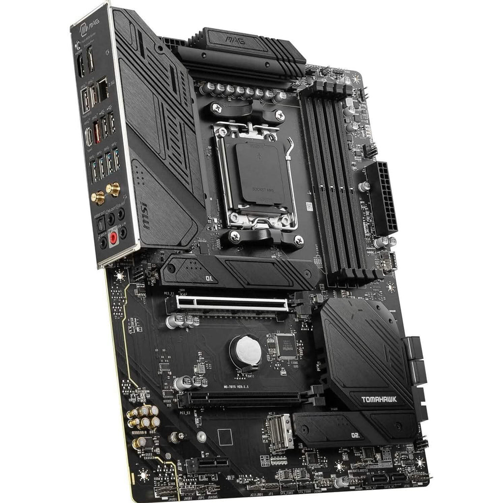 Carte mère gaming MSI MAG B650 Tomahawk WiFi (AM5, ATX, DDR5, PCIe 4.0, M.2, SATA 6Gb/s, USB 3.2 Gen 2, HDMI/DP, Wi-Fi 6E, Processeurs AMD Ryzen série 7000) (Reconditionnée)