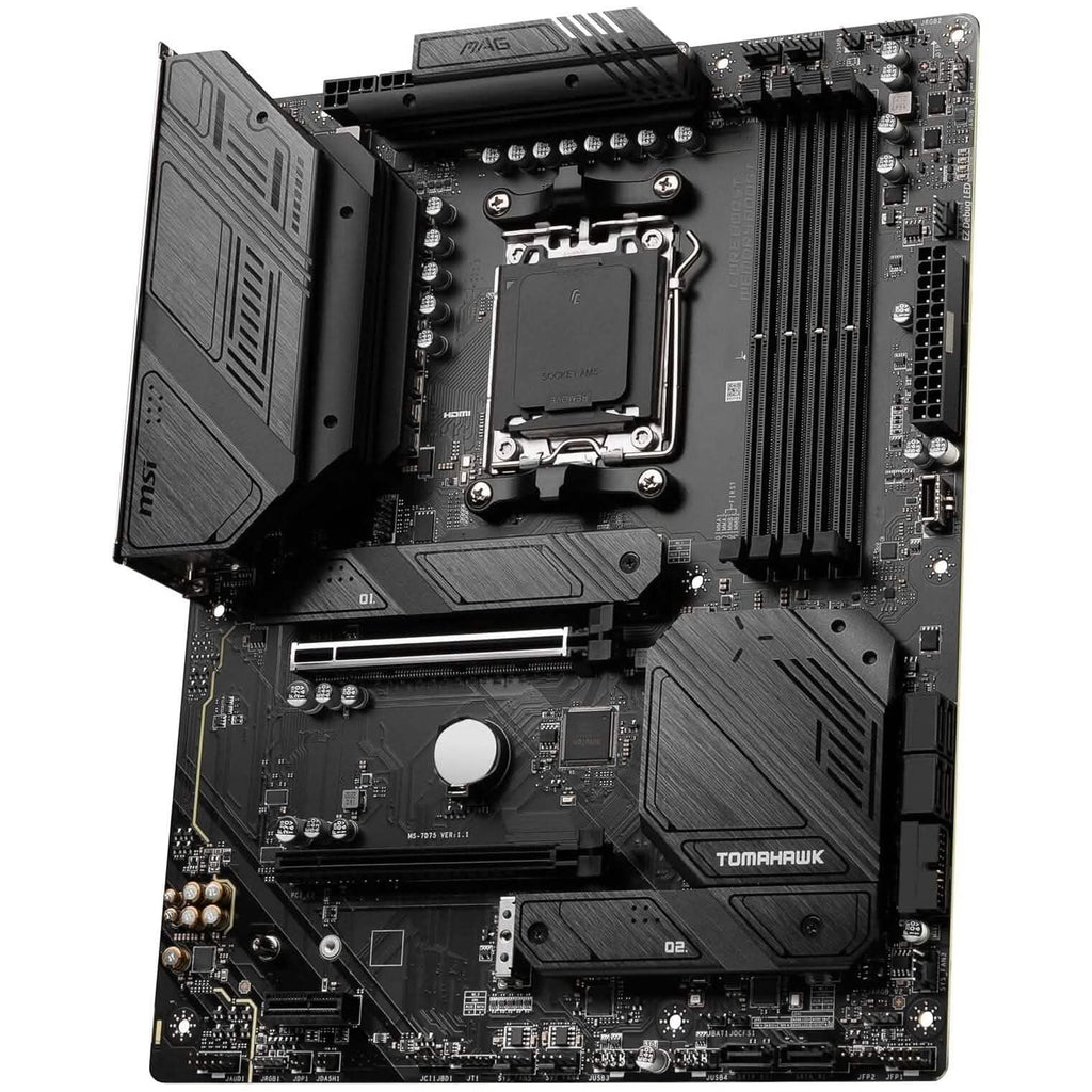 Carte mère gaming MSI MAG B650 Tomahawk WiFi (AM5, ATX, DDR5, PCIe 4.0, M.2, SATA 6Gb/s, USB 3.2 Gen 2, HDMI/DP, Wi-Fi 6E, Processeurs AMD Ryzen série 7000) (Reconditionnée)