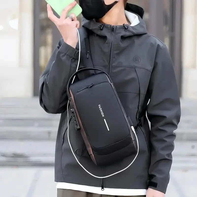 Multi-functional Trendy Sling Bag with Password Lock