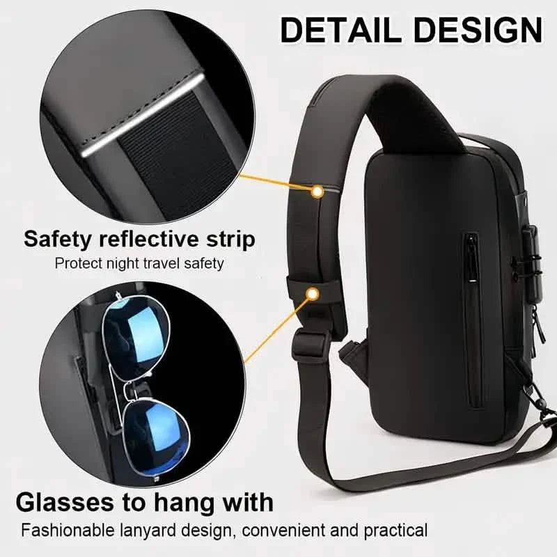 Multi-functional Trendy Sling Bag with Password Lock