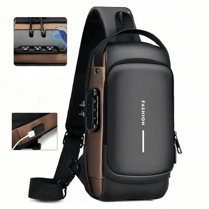 Multi-functional Trendy Sling Bag with Password Lock