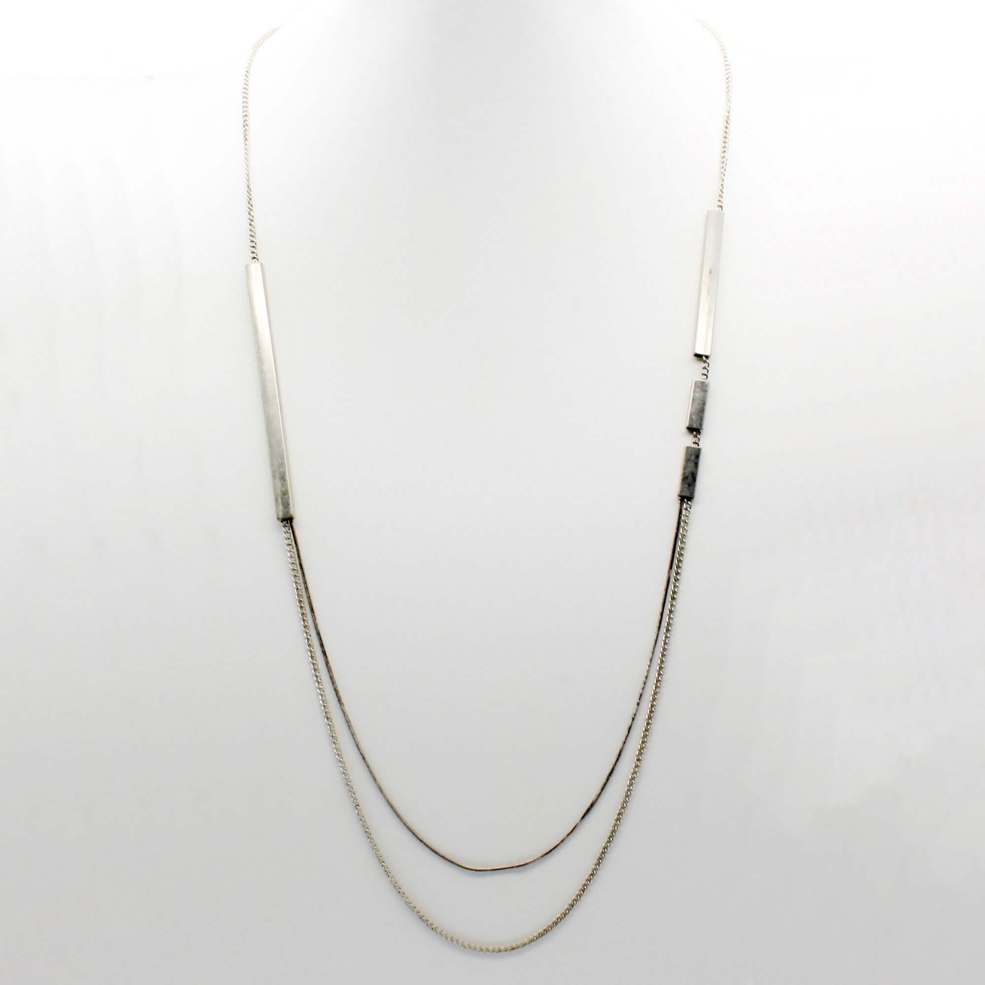 Collier multirang en argent