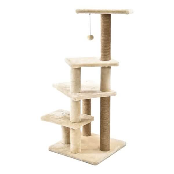 Arbre à chat multiplateforme avec poteau à griffer