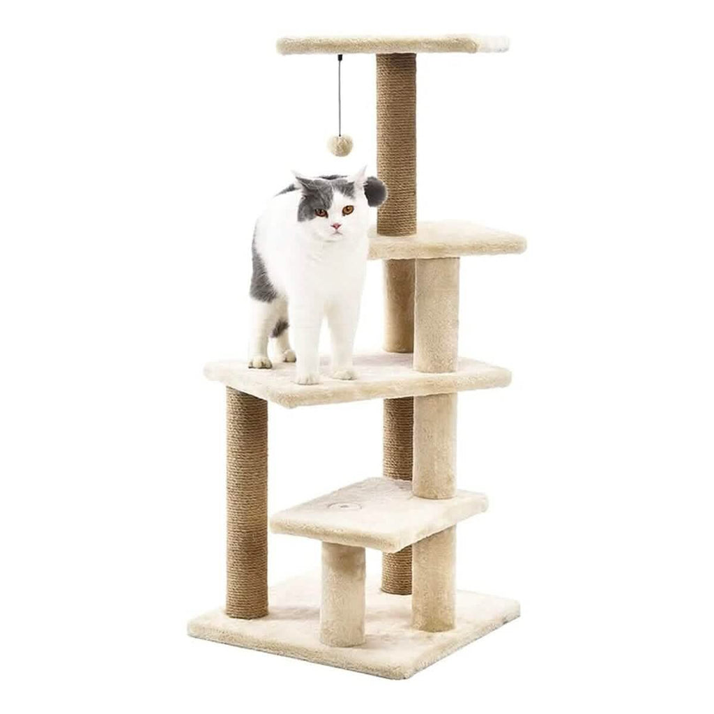 Arbre à chat multiplateforme avec poteau à griffer