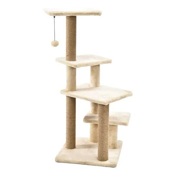 Arbre à chat multiplateforme avec poteau à griffer