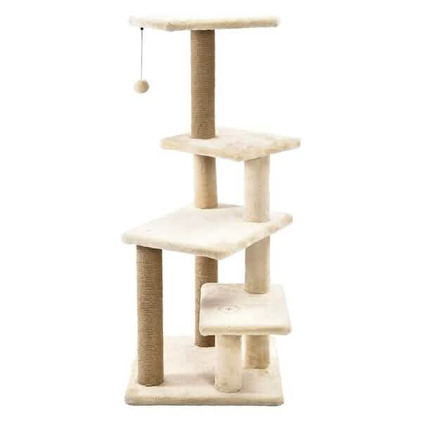 Arbre à chat multiplateforme avec poteau à griffer