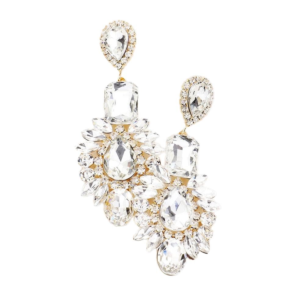 Multi Stone Evening Earrings
