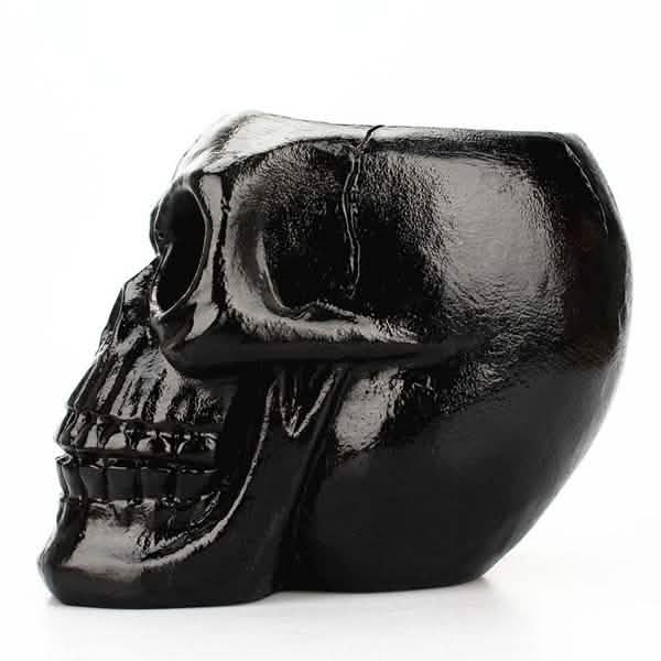 Multifunction Creative Skull Storage Stationery Holder