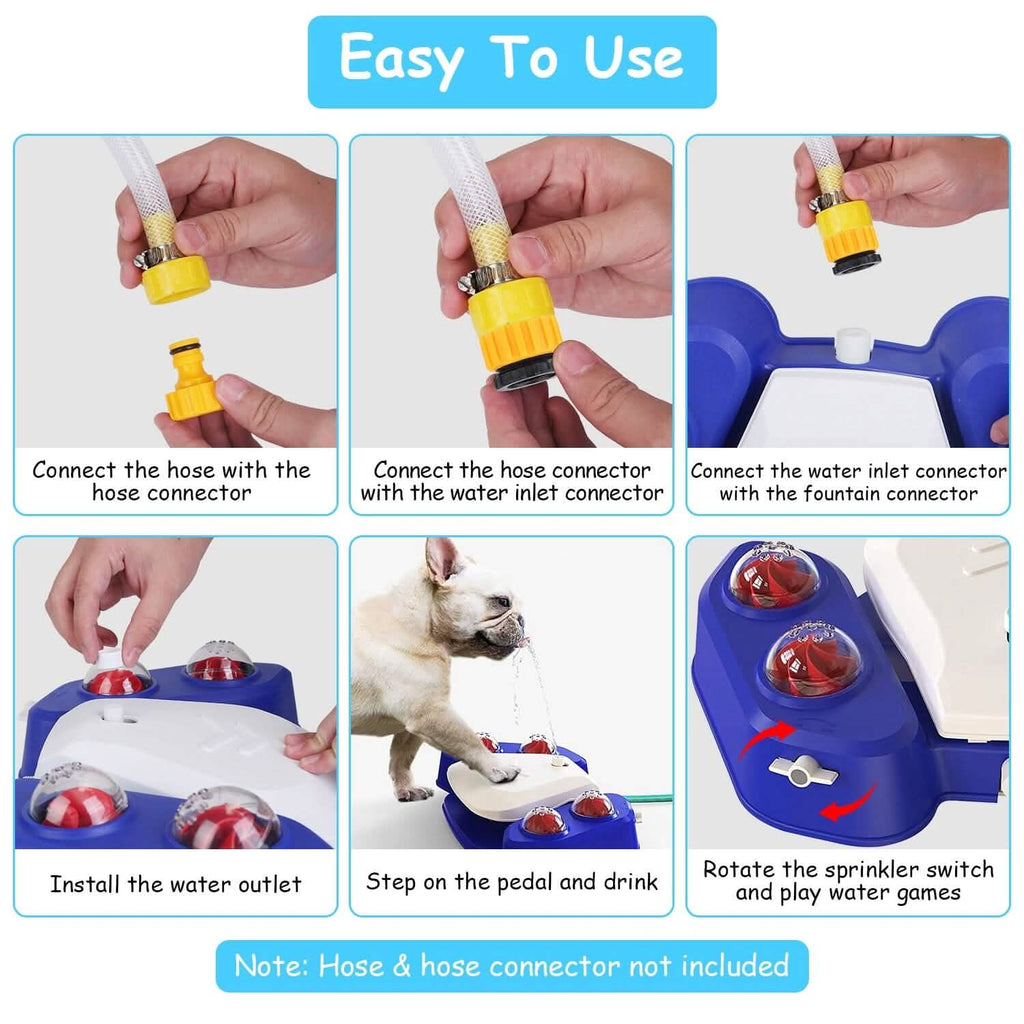Multifunctional Automatic Pet Water Dispenser Outdoor Step-on Activated Sprinkler