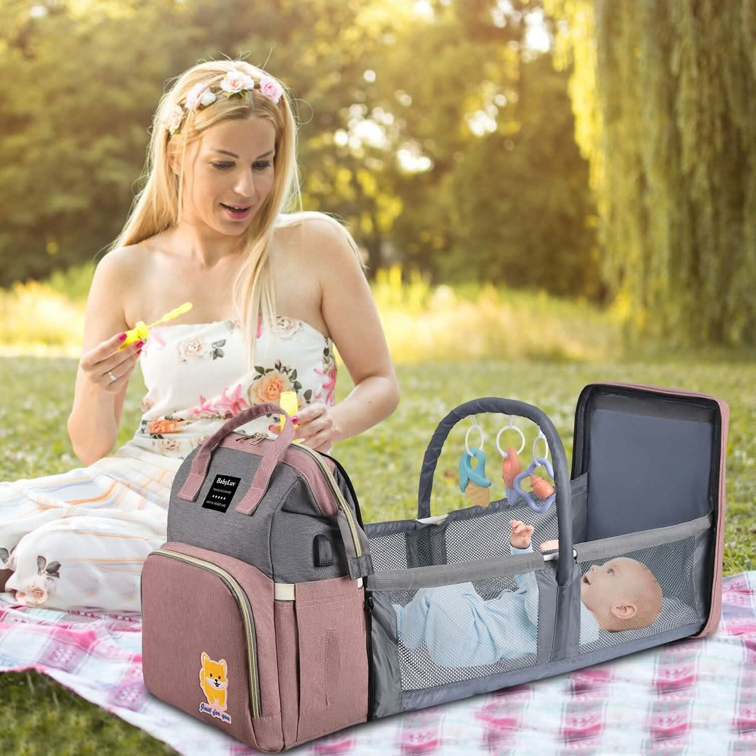 Multifunctional Diaper Bag Backpack