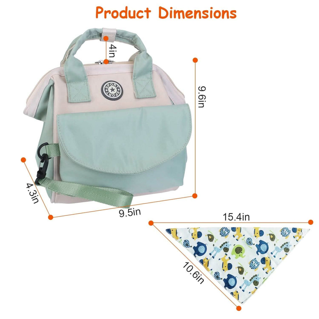 Multifunctional Diaper Changing Bag with 2 Insulated Pockets Commute Bag