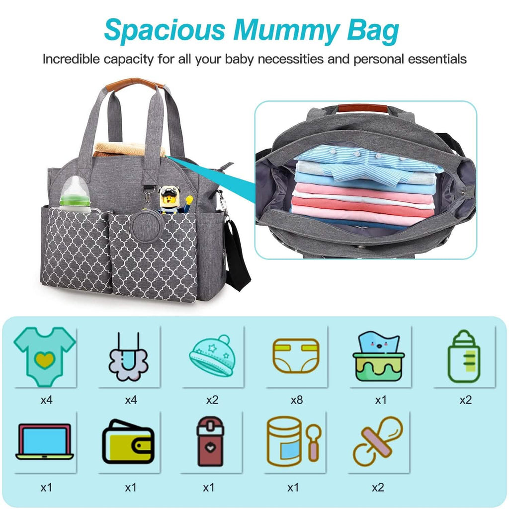 Sac de maternité multifonctionnel avec bandoulière réglable