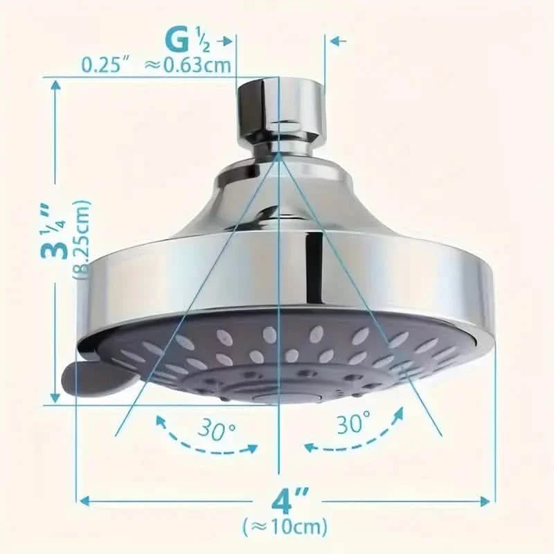 Pommeau de douche pluie de remplacement multifonctionnel