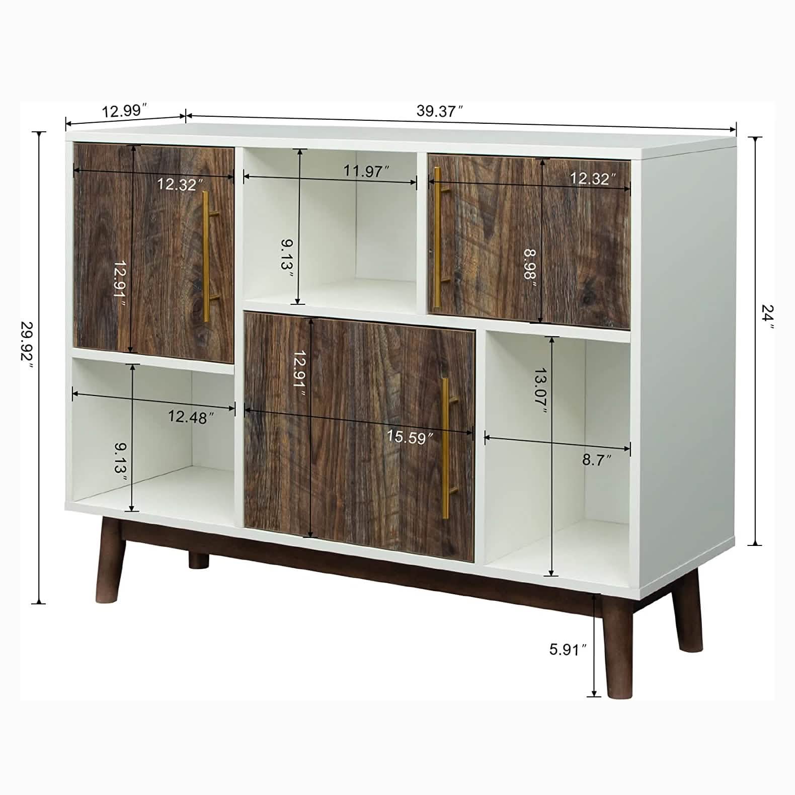 Multifunctional Storage Cabinet Modern Buffet or Kitchen Sideboard