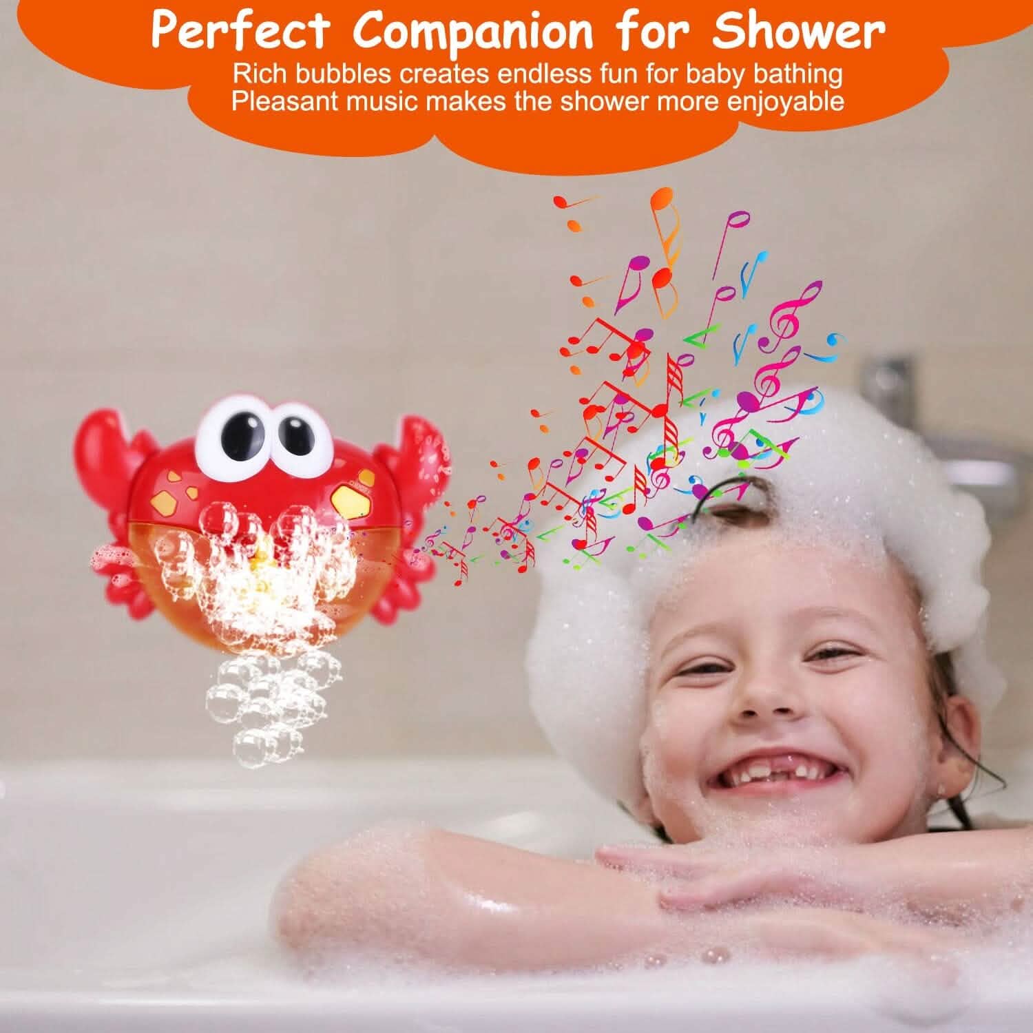 Machine à bulles musicales pour baignoire d'enfants