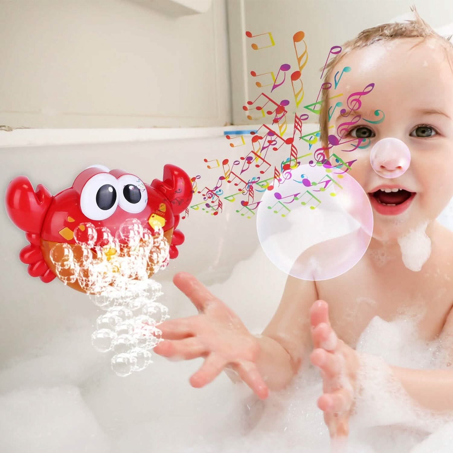 Machine à bulles musicales pour baignoire d'enfants